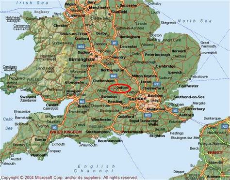 oxford united kingdom map